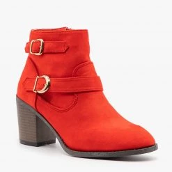 Weeboo Modern Double Buckle Booties