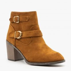 Weeboo Modern Double Buckle Booties