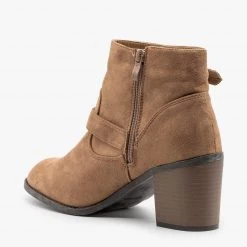 Weeboo Modern Double Buckle Booties