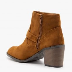Weeboo Modern Double Buckle Booties