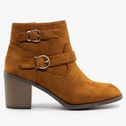 Weeboo Modern Double Buckle Booties