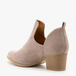 Qupid Shoes Modern Gold Toe Accent Booties Newest Arrivals 5 Qupid Shoes Modern Gold Toe Accent Booties Newest Arrivals