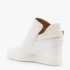 Qupid Shoes Newest Arrivals Monochrome Crocodile Sneaker Wedges 5 Qupid Shoes Newest Arrivals Monochrome Crocodile Sneaker Wedges