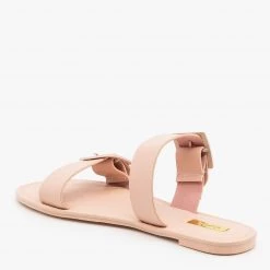 Qupid Shoes Monochrome Pastel Buckled Sandals