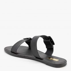Qupid Shoes Monochrome Pastel Buckled Sandals