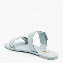 Qupid Shoes Monochrome Pastel Buckled Sandals
