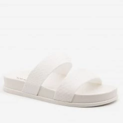 Top Moda Monochrome Snake Print Slides Newest Arrivals