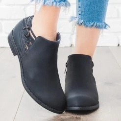 Soda Shoes Multi Strap Detail Bootie
