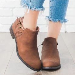 Soda Shoes Multi Strap Detail Bootie