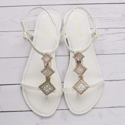 Bamboo Newest Arrivals Nadya Rhinestone Sandals 5 Bamboo Newest Arrivals Nadya Rhinestone Sandals