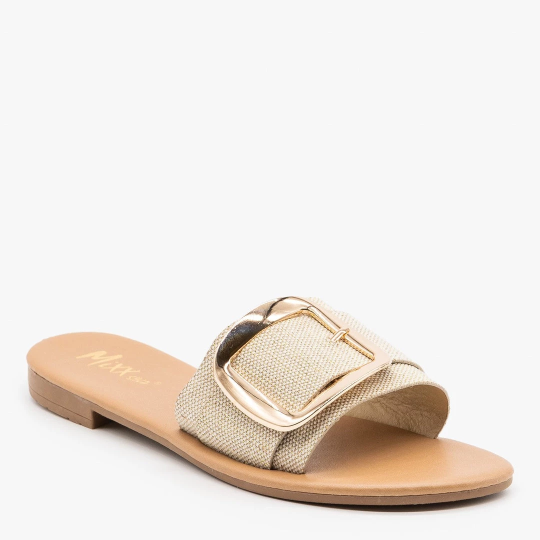 Mixx Shoes Natural Linen Buckle Sandals Newest Arrivals 2 Mixx Shoes Natural Linen Buckle Sandals Newest Arrivals