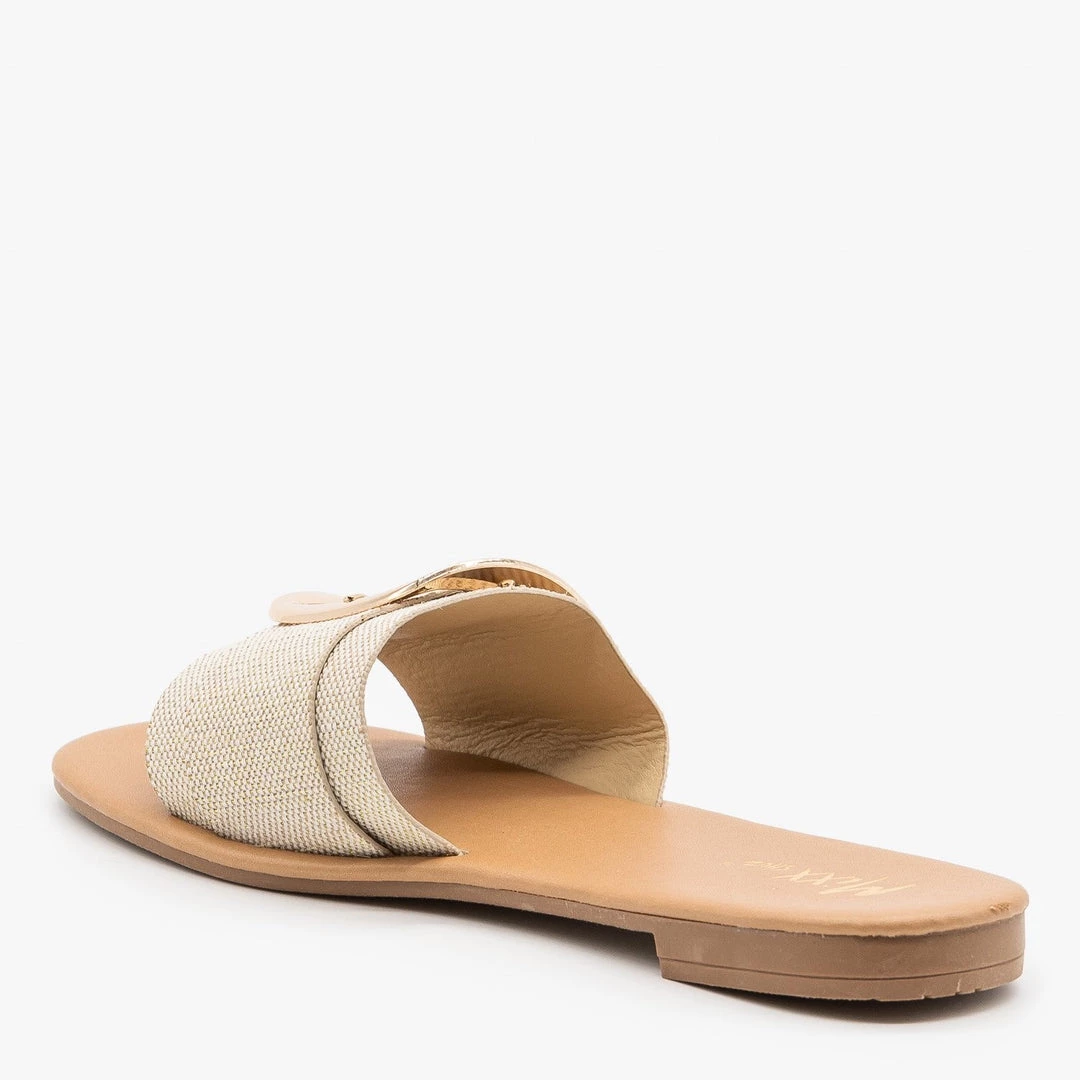 Mixx Shoes Natural Linen Buckle Sandals Newest Arrivals 3 Mixx Shoes Natural Linen Buckle Sandals Newest Arrivals