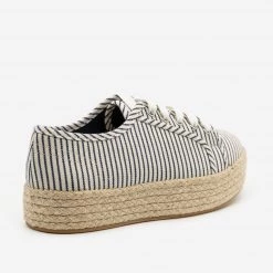 Bamboo Shoes Nautical Espadrille Platform Sneakers