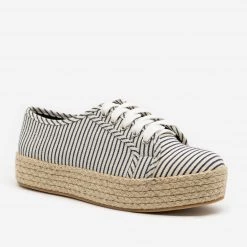 Bamboo Shoes Nautical Espadrille Platform Sneakers