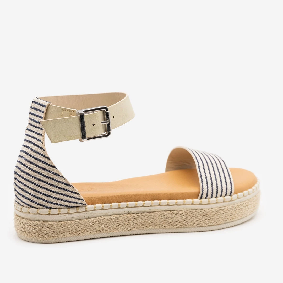 Bamboo Shoes Nautical Striped Espadrille Sandals 3 Bamboo Shoes Nautical Striped Espadrille Sandals