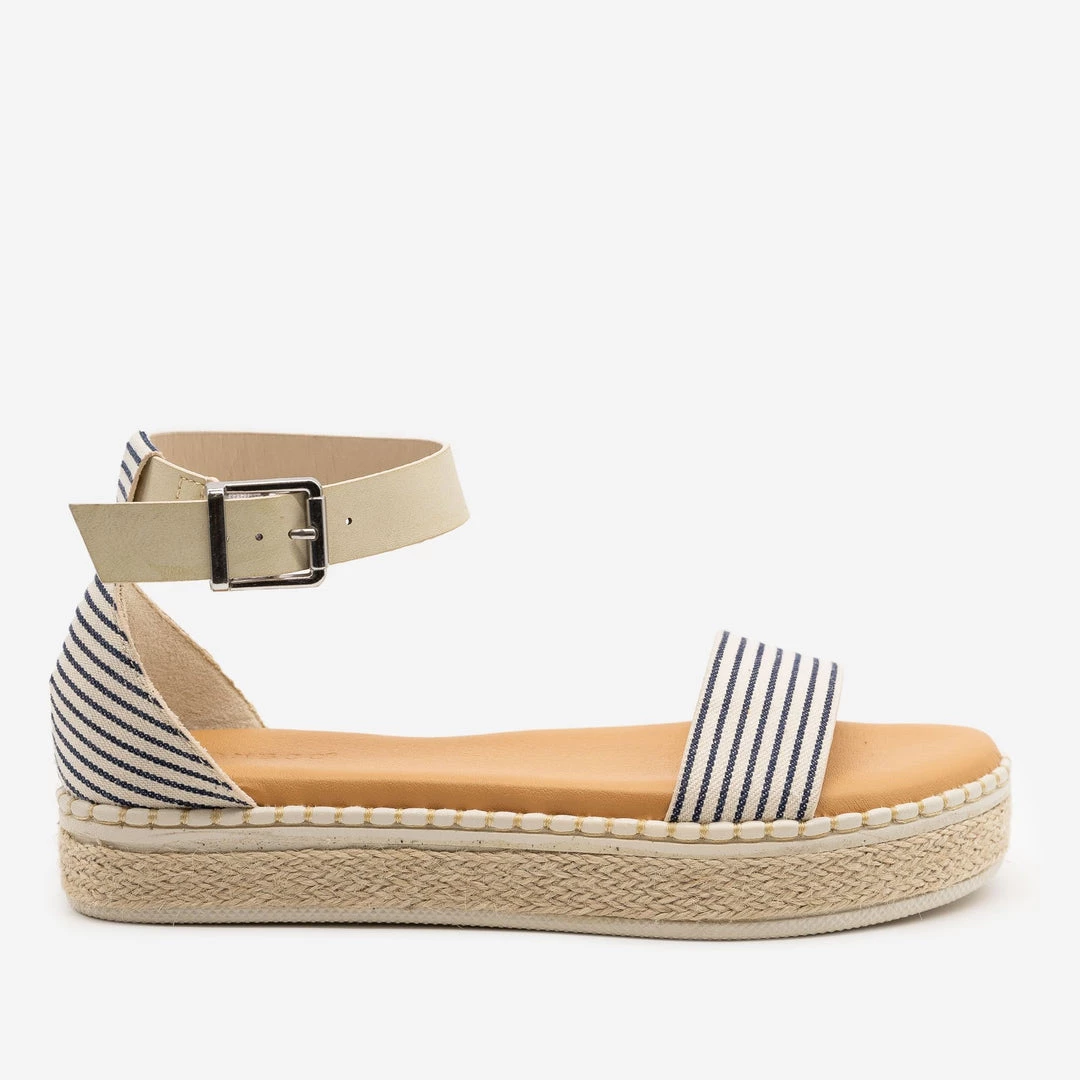 Bamboo Shoes Nautical Striped Espadrille Sandals 1 Bamboo Shoes Nautical Striped Espadrille Sandals