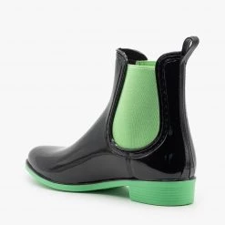 Forever Newest Arrivals Neon Accent Chelsea Rain Boots 16 Forever Newest Arrivals Neon Accent Chelsea Rain Boots