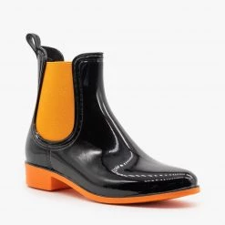 Forever Newest Arrivals Neon Accent Chelsea Rain Boots 23 Forever Newest Arrivals Neon Accent Chelsea Rain Boots