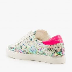 Nature Breeze Neon Iridescent Snake Fashion Sneakers