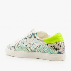 Nature Breeze Neon Iridescent Snake Fashion Sneakers