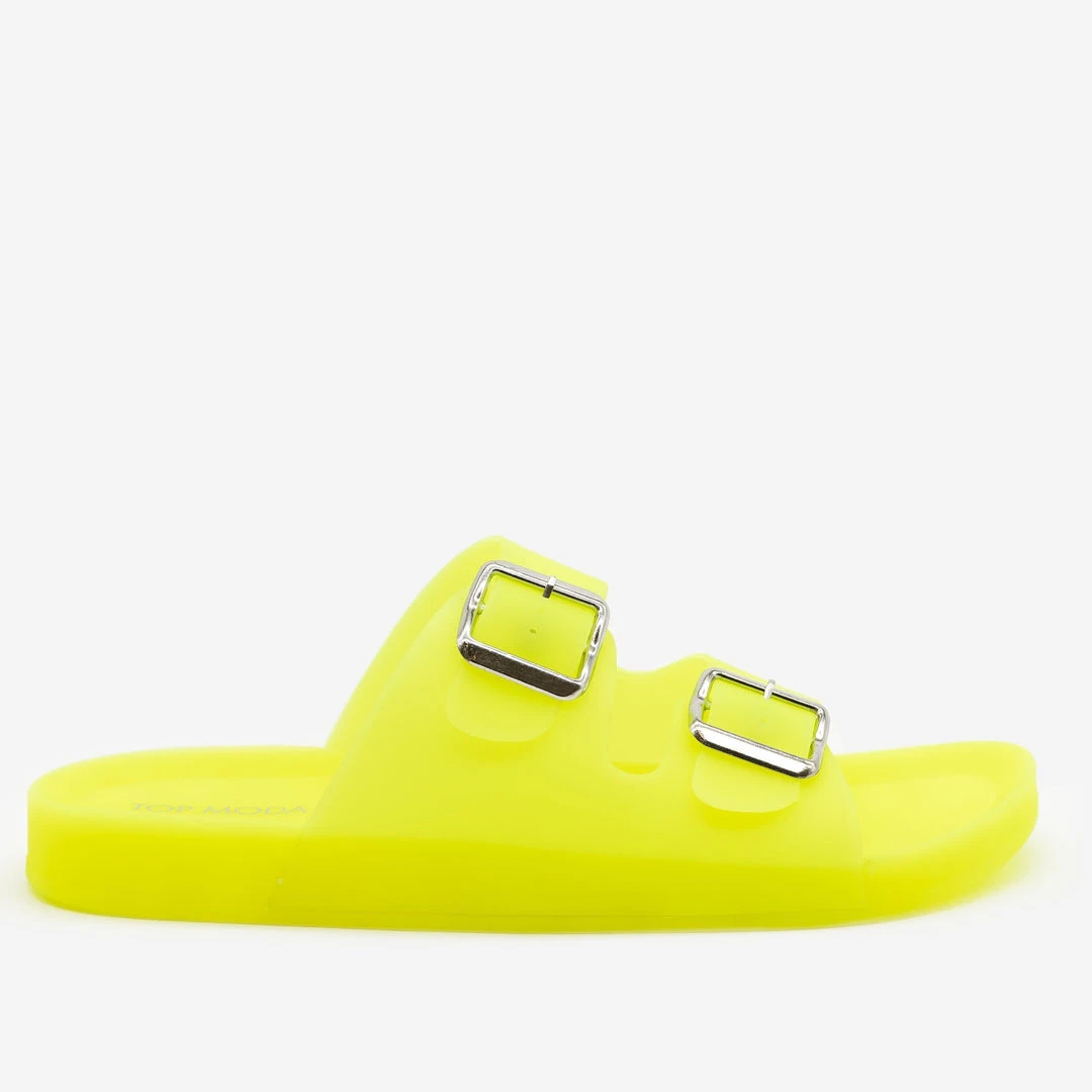 Top Moda Neon Jelly Slides 4 Top Moda Neon Jelly Slides