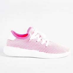 Qupid Shoes Neon Mesh Athletic Sneakers