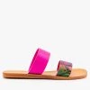 Bamboo Shoes Neon Snake Print Sandals Newest Arrivals