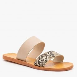 Bamboo Shoes Neon Snake Print Sandals Newest Arrivals