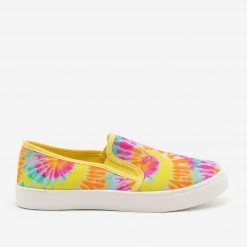 Bamboo Shoes Neon Tie Dye Canvas Sneakers Newest Arrivals
