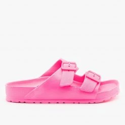 Qupid Shoes Neon VSCO Girl Comfy Slides Newest Arrivals
