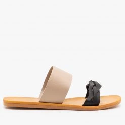 Bamboo Shoes Neutral Braided Slip On Sandals Newest Arrivals