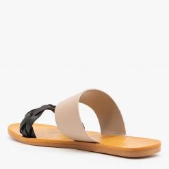 Bamboo Shoes Neutral Braided Slip On Sandals Newest Arrivals