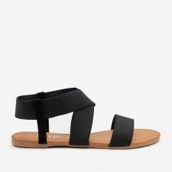 Anna Shoes Neutral Elastic Band Sandals Newest Arrivals