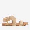 Anna Shoes Neutral Elastic Band Sandals Newest Arrivals