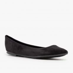 Breckelle's Neutral Pointed Toe Ballet Flats Newest Arrivals