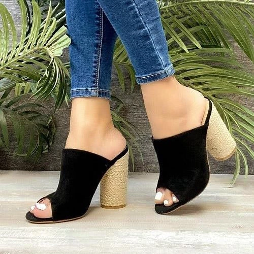 Mata Newest Arrivals Nicole Peep-Toe Mule Heels 3 Mata Newest Arrivals Nicole Peep-Toe Mule Heels