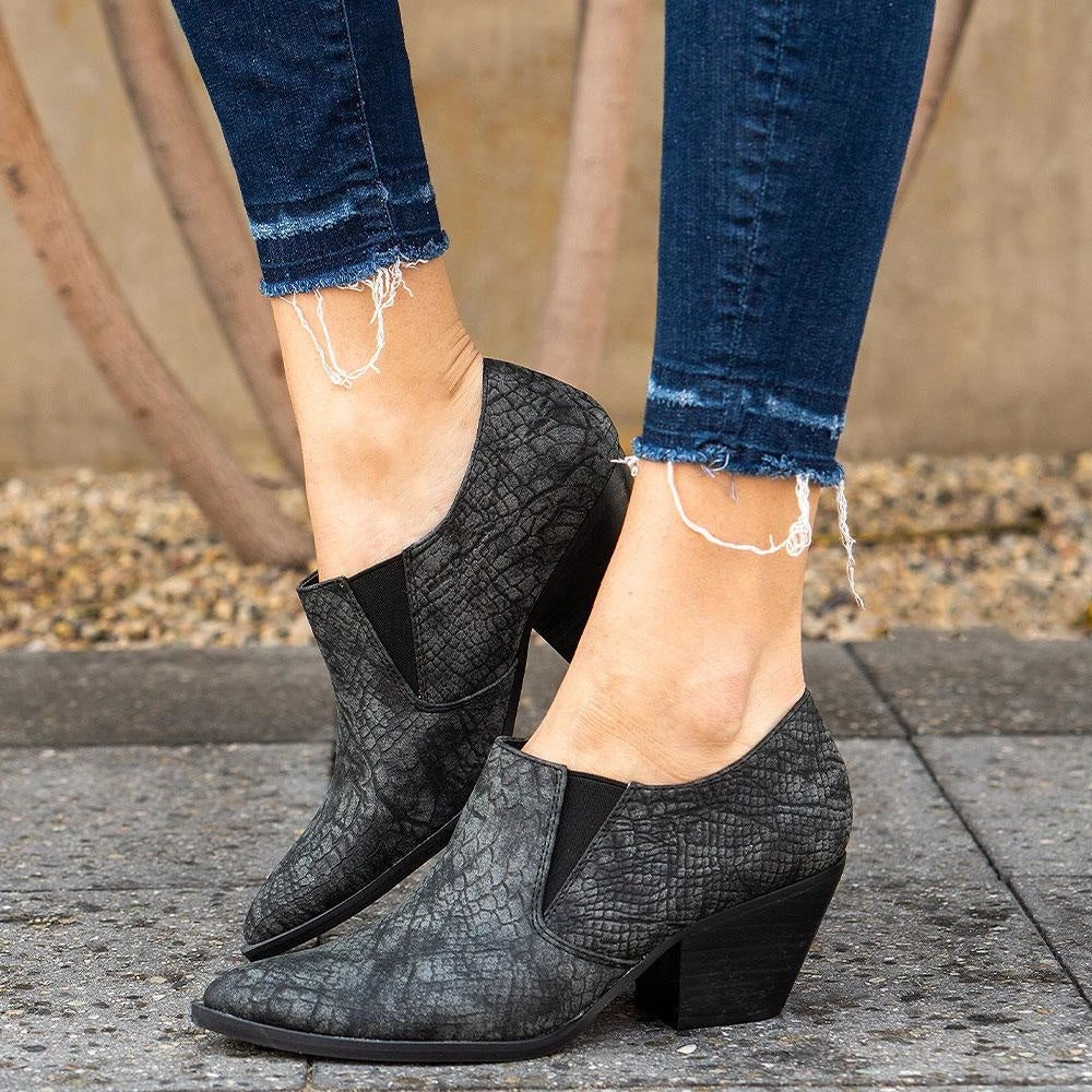 ARider Girl Newest Arrivals Niki Lowcut Printed Booties 2 ARider Girl Newest Arrivals Niki Lowcut Printed Booties