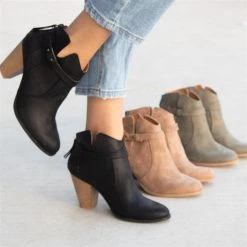 Qupid Shoes Nixon Western Inspired Booties