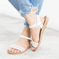 Weeboo Nora Diamond Cut-Out Sandals