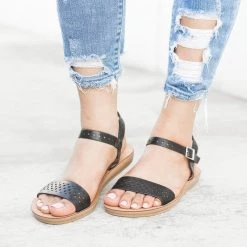Weeboo Nora Diamond Cut-Out Sandals