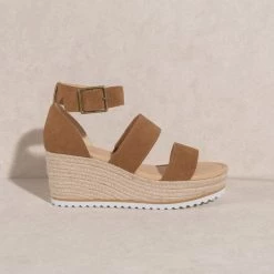 KKE Originals Newest Arrivals Double Strap Wedge Heel