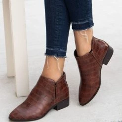 Bamboo Newest Arrivals Occasion Low Ankle Boots