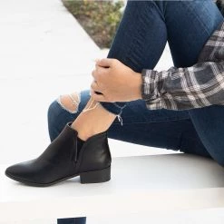 Bamboo Newest Arrivals Occasion Low Ankle Boots