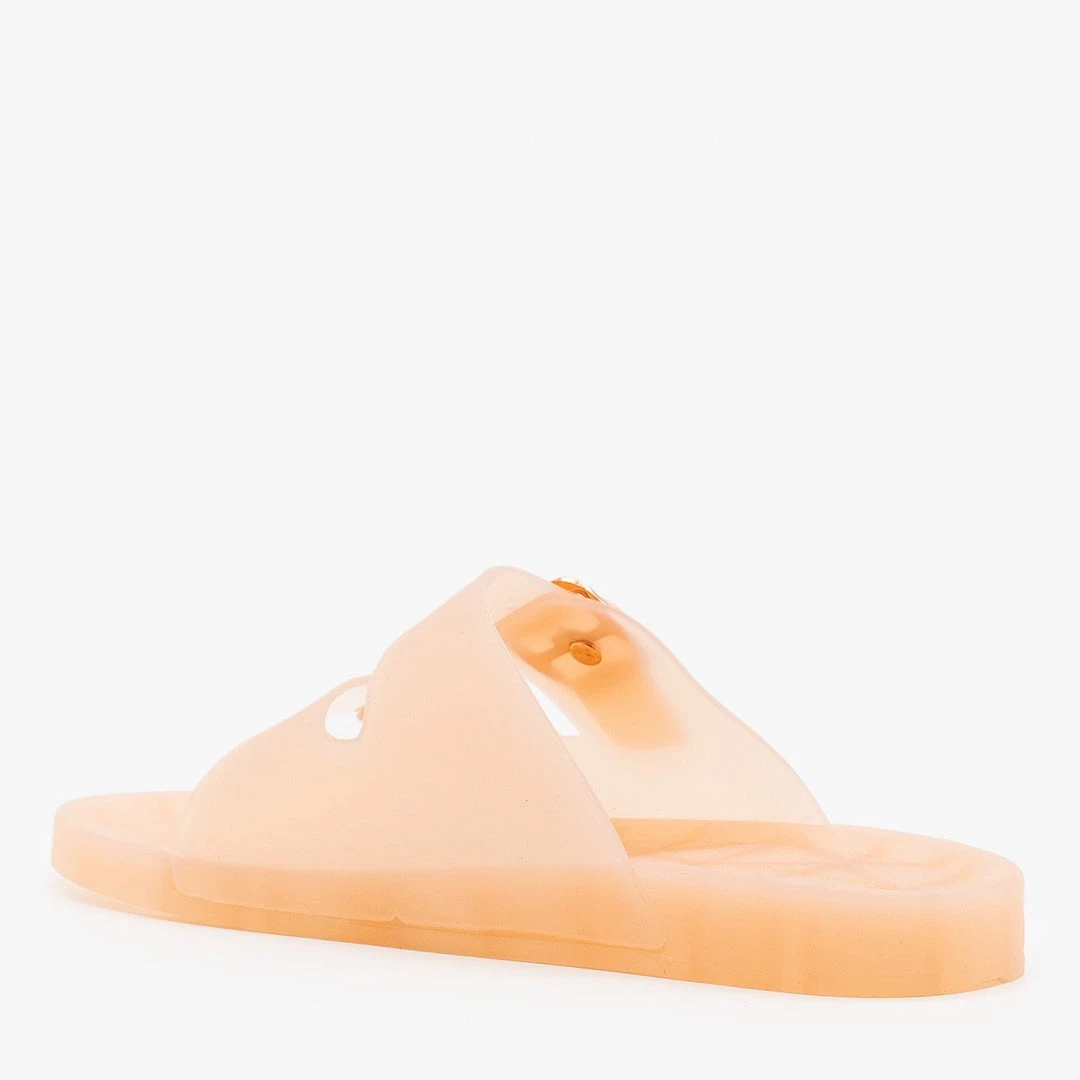 Bamboo Shoes Opaque Double Buckle Jelly Slides 3 Bamboo Shoes Opaque Double Buckle Jelly Slides
