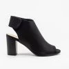 City Classified Shoes Open-Toe Chunky Heel Booties Newest Arrivals