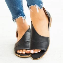 Mata Open-Toe Cutout Designer Flats Newest Arrivals 29 Mata Open-Toe Cutout Designer Flats Newest Arrivals