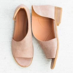 Mata Open-Toe Cutout Designer Flats Newest Arrivals