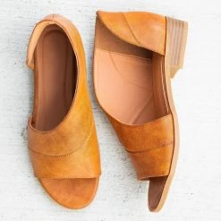 Mata Open-Toe Cutout Designer Flats Newest Arrivals