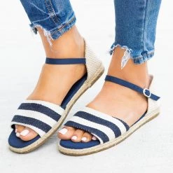 Bamboo Shoes Open-Toe D'Orsay Espadrille Flats Newest Arrivals