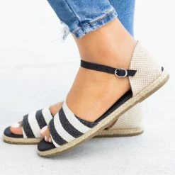 Bamboo Shoes Open-Toe D'Orsay Espadrille Flats Newest Arrivals